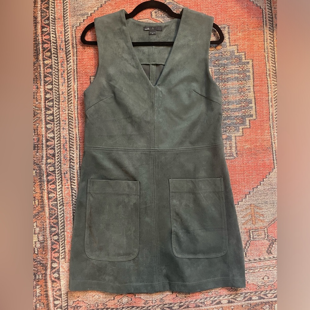Maddy…K Faux Suede Shift Dress